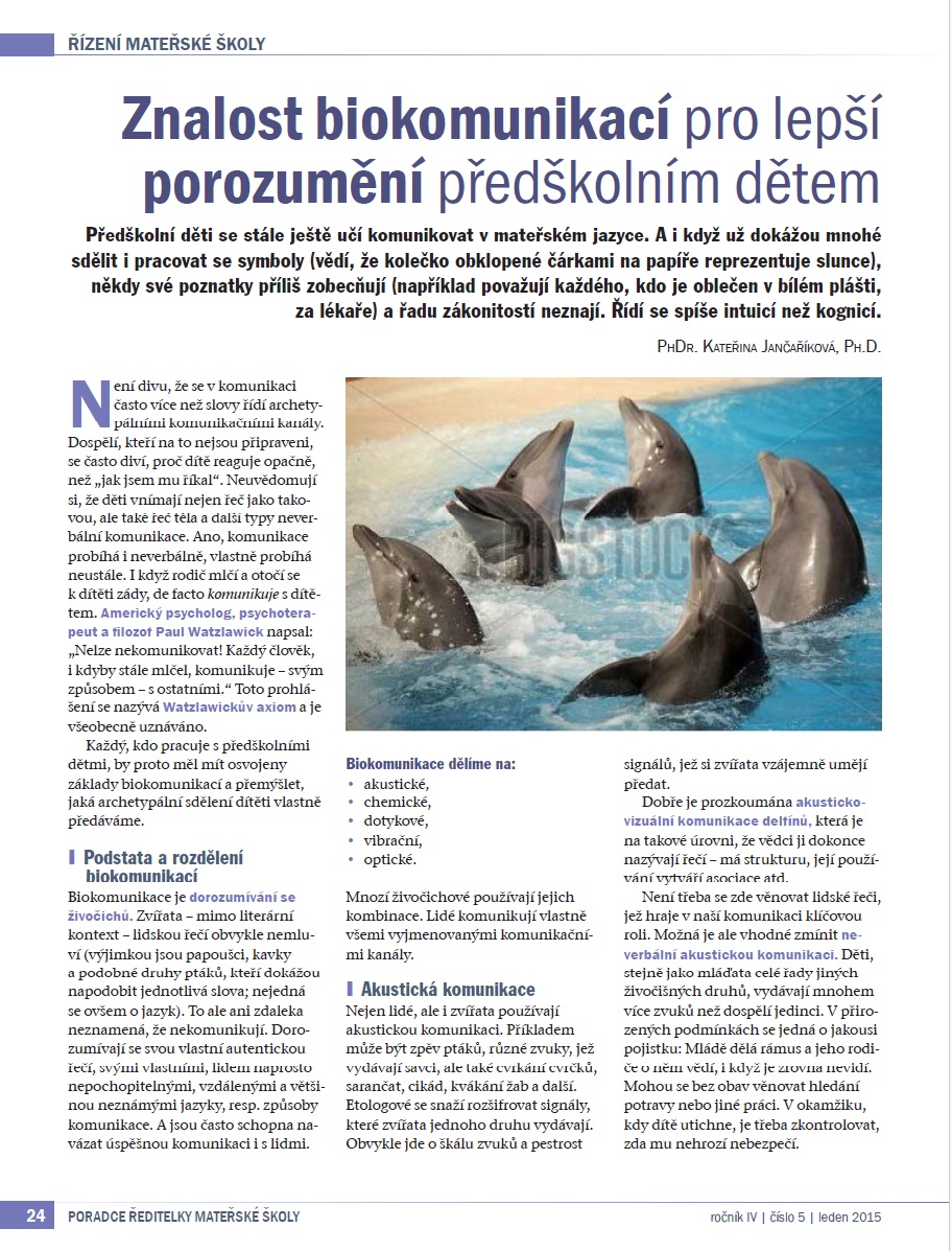 Znalost biokomunikací pro lepší porozumění předškolním dětem