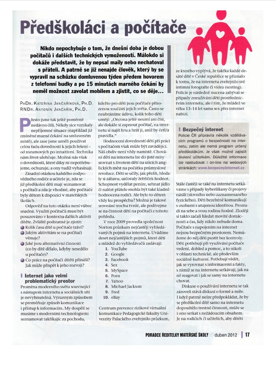 Předškoláci a počítače
