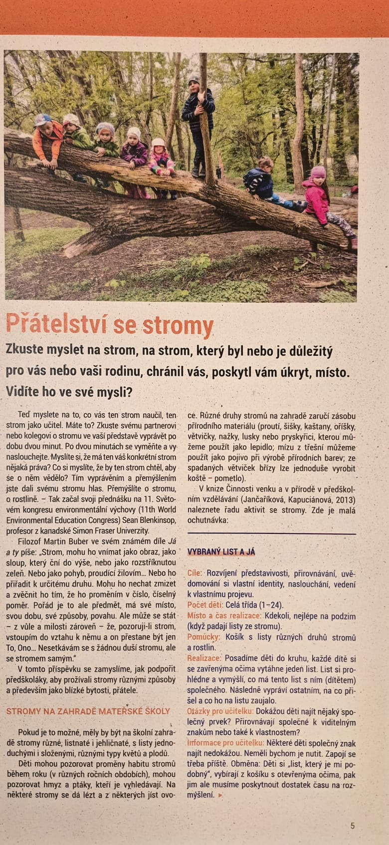 Přátelství se stromy