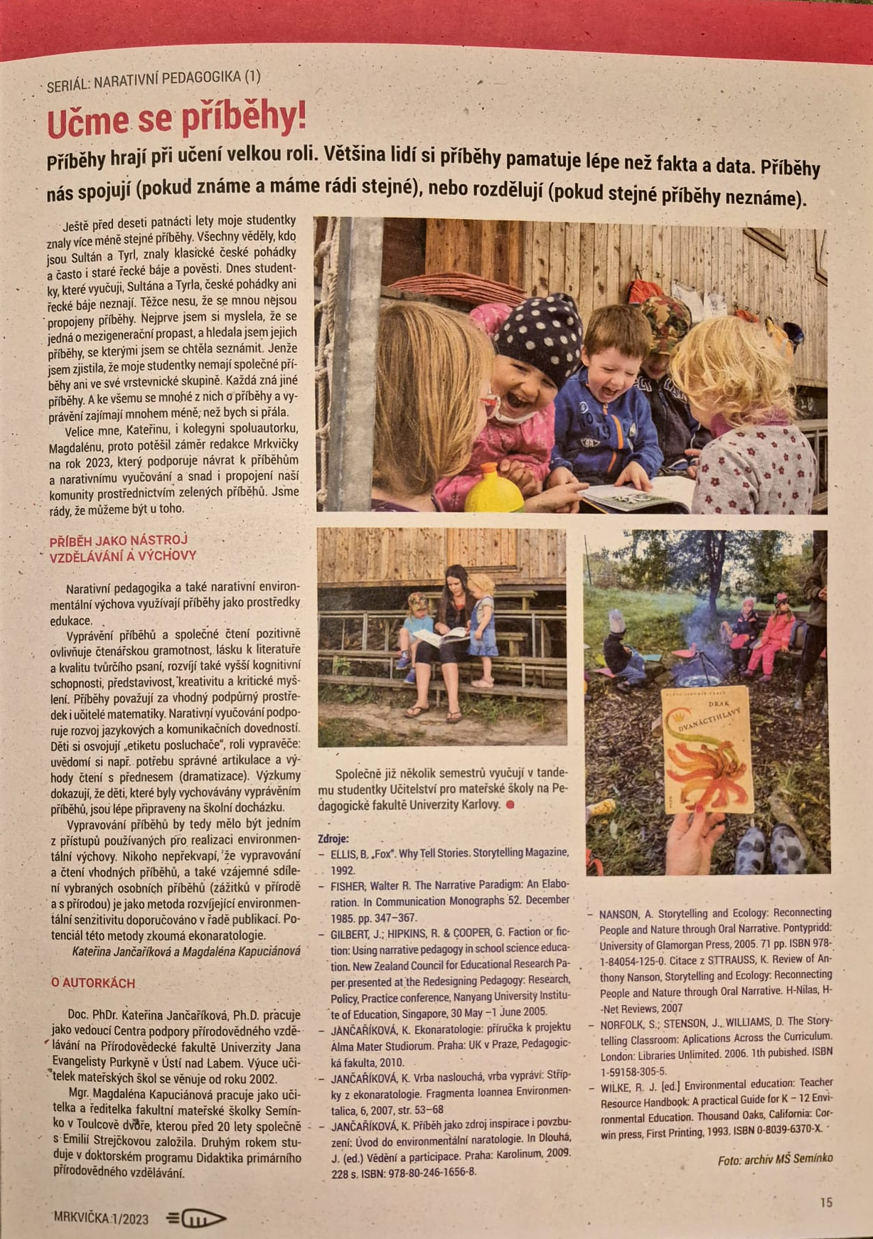 Učíme se příběhy – Narativní pedagogika